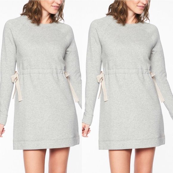 athleta studio cinch sweatshirt dress